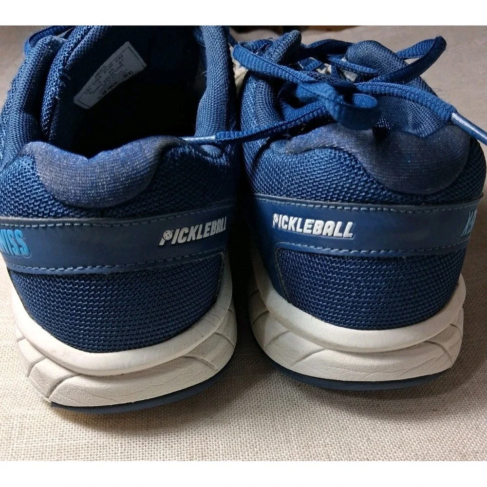 K-Swiss Men's Size 9‎ Pickleball Express Light Court Shoes White/Blue Sneakers